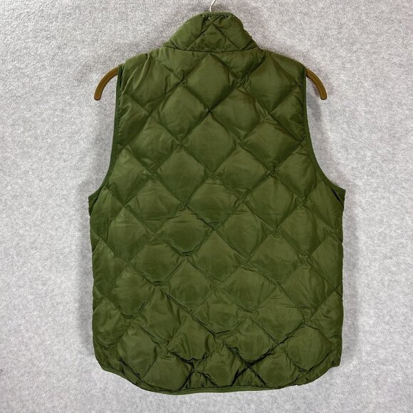 Woolrich Womens Quilted Down Puffer Vest Olive Green M Gorp Core Hiking Outdoor - Picture 7 of 11